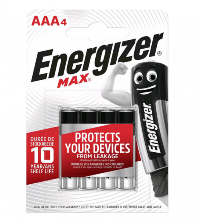 ENERGIZER MAX ALKÁLI MIKRO ELEM AAA B4