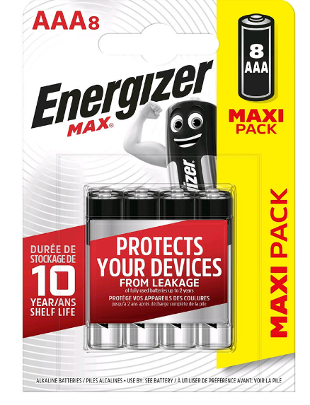 ENERGIZER MAX ALKÁLI MIKRO ELEM AAA B8