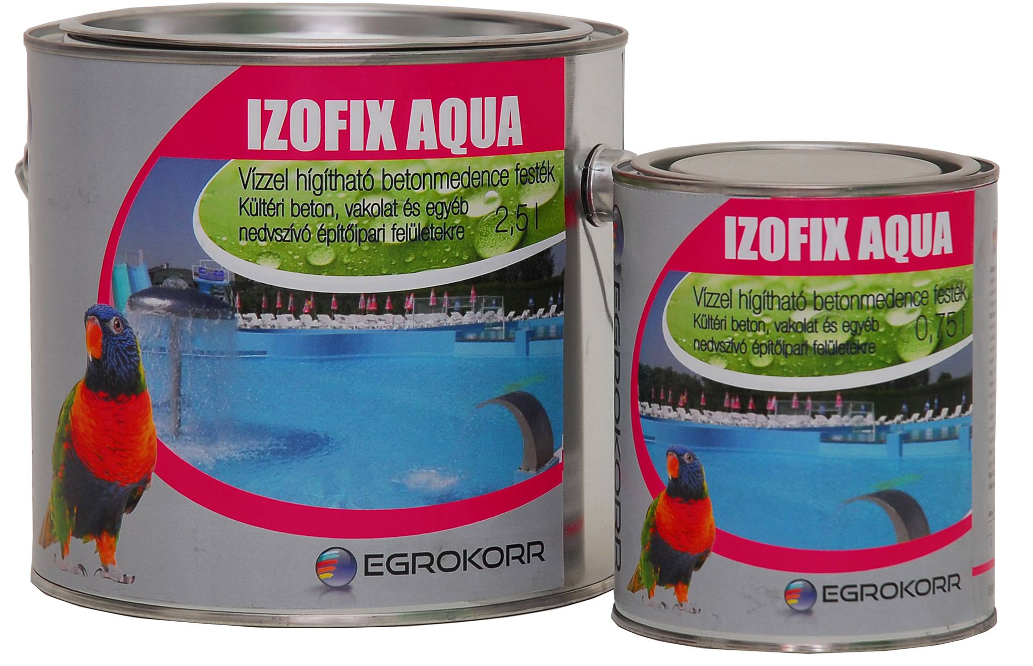 Izofix aqua medencefesték
