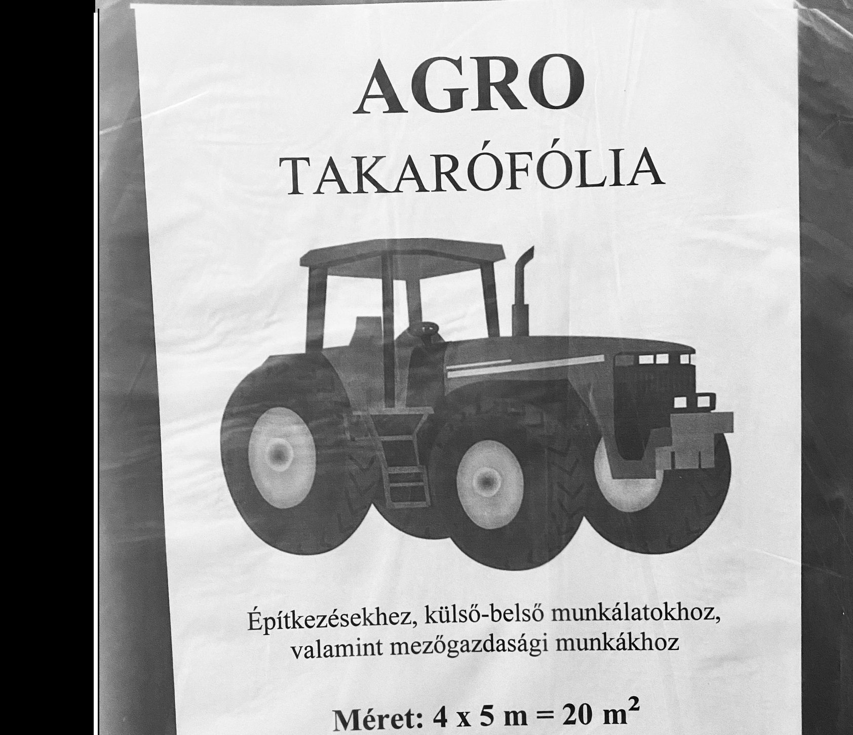 TAKARÓFÓLIA AGRO 4X5M
