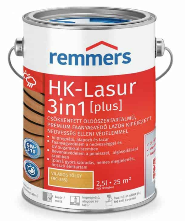 REMMERS HK-LASUR 3IN1 (PLUS) VILÁGOSTÖLGY 