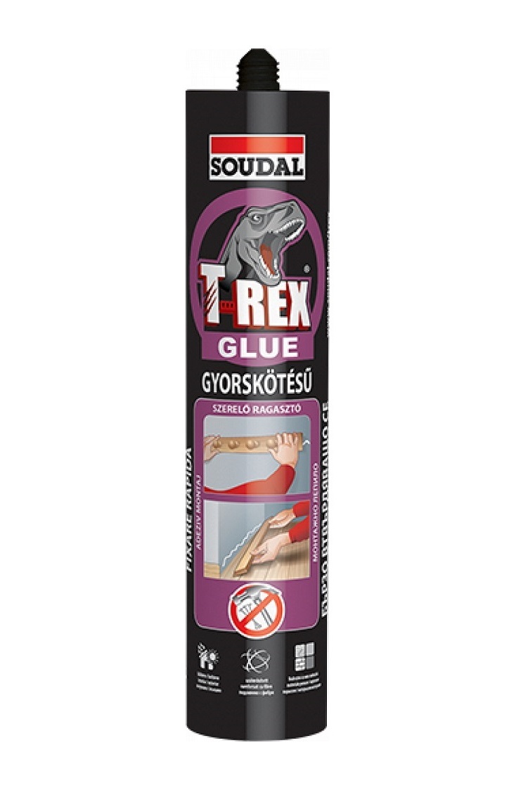 Soudal T-REX (lila) gyorskötésű szerelőragasztó